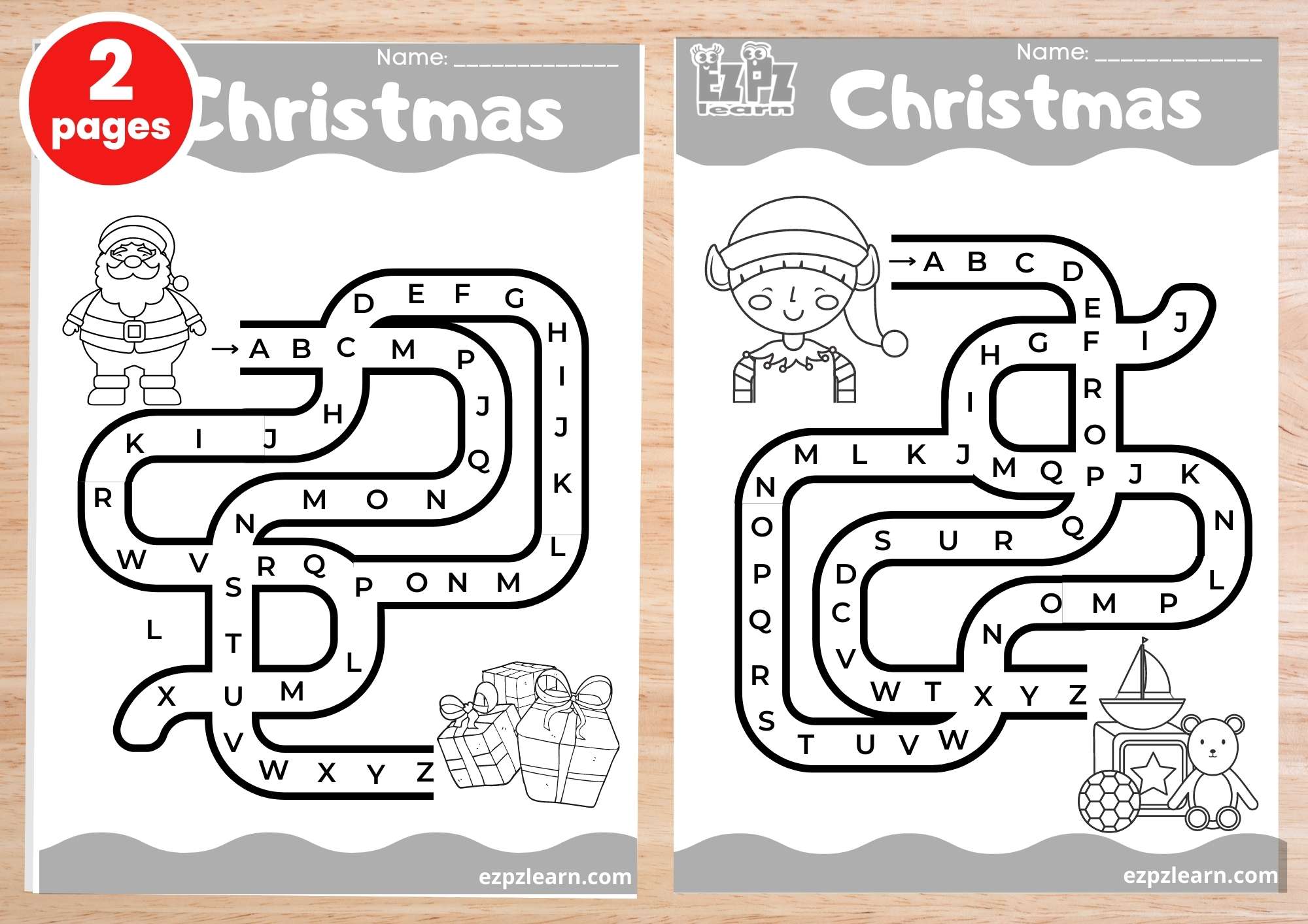 ABC Christmas Maze